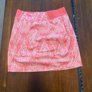 Lady Hagen Coral Patterned Mini Skirt